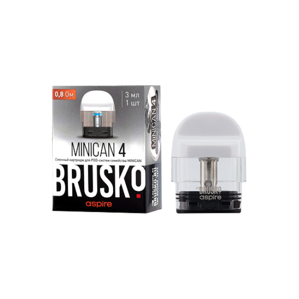 Сменный Картридж Brusko Minican 4 (3Мл) 0,8 Ом, Упак. 1 Шт белый в Иркутске