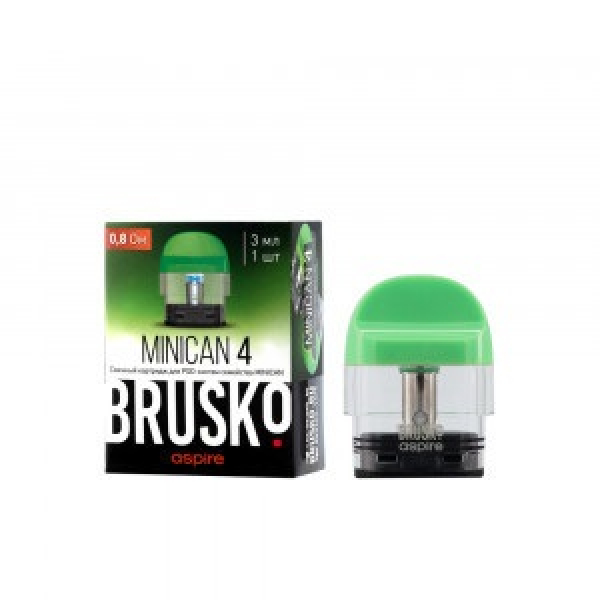 Сменный Картридж Brusko Minican 4 (3Мл) 0,8 Ом, Упак. 1 Шт зеленый в Иркутске