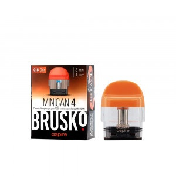 Сменный Картридж Brusko Minican 4 (3Мл) 0,8 Ом, Упак. 1 Шт оранжевый в Иркутске