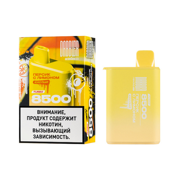 Электронка Dabbler Turbo Персик С Лимоном 8500 затяжек в Иркутске