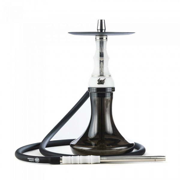 Кальян Alpha Hookah Beat White Silver Тонированн Колба  в Иркутске