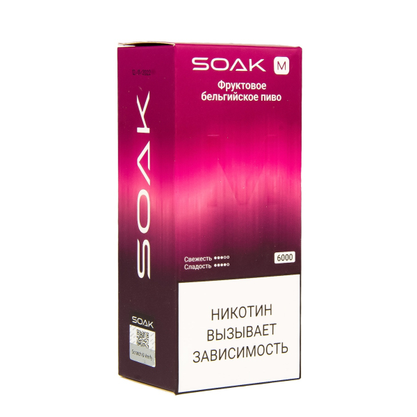 ЭСДН SOAK M Fruit Belgian Beer 6000 тяг в Иркутске