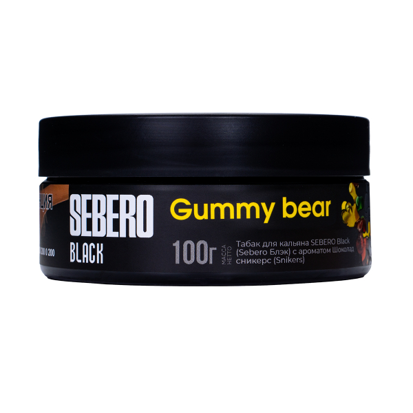 Табак Sebero Black Gummy Bear 100 грамм в Иркутске