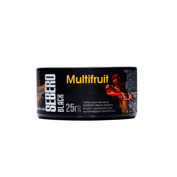 Табак Sebero Black Multifruit 25 грамм в Иркутске