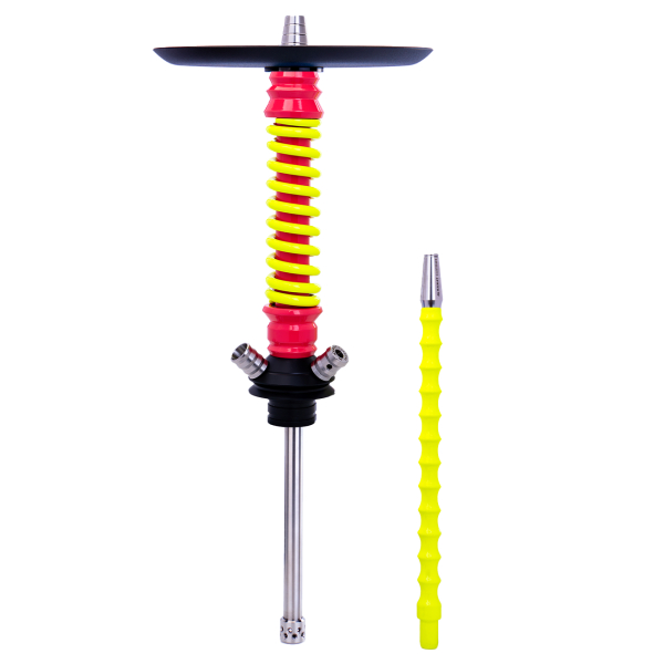 Кальян Mamay Customs Coilovers Mini Розово Жёлтый Флюр в Иркутске
