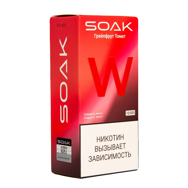 Электронная сигарета Soak W Грейпфрут Томат 10000 в Иркутске