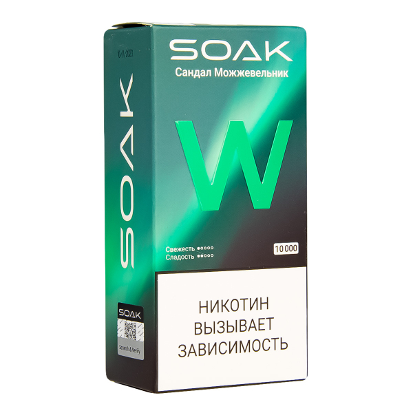 Электронная сигарета Soak W Сандал Можжевельник 10000 в Иркутске