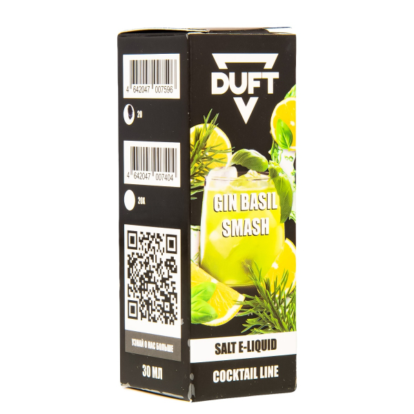 Жидкость Duft Cocktails Line Salt Gin Basil Smash 30 Мл в Иркутске