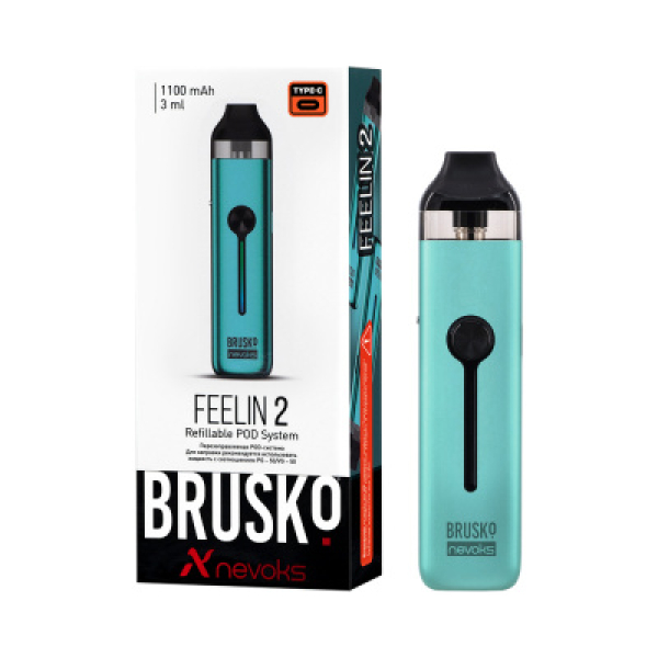 POD-система Brusko Feelin 2 Мятный в Иркутске