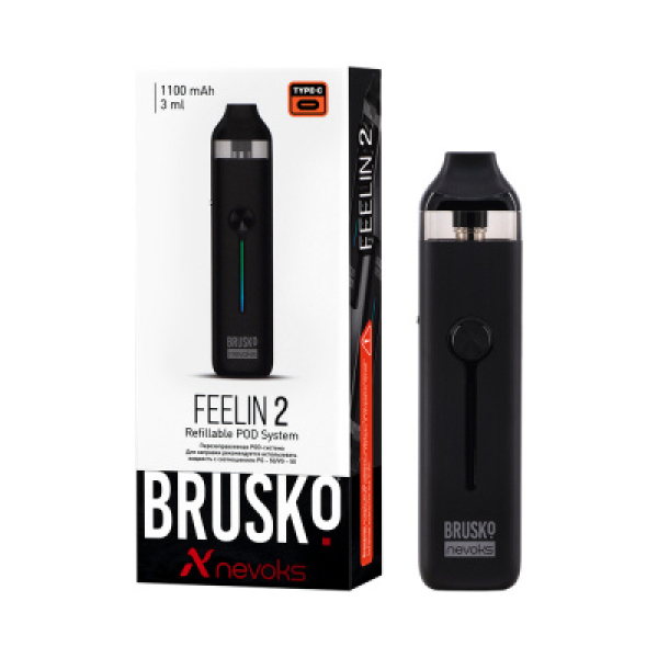 POD-система Brusko Feelin 2 Черный в Иркутске