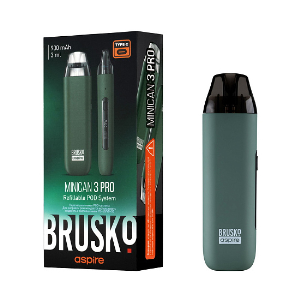 POD-система Brusko Minican 3 Pro зеленый в Иркутске