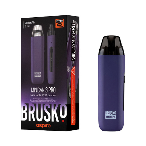 POD-система Brusko Minican 3 Pro фиолетовый в Иркутске