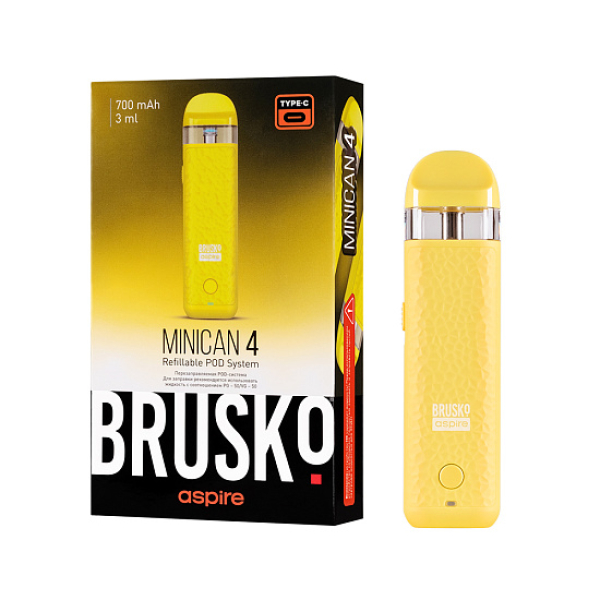 POD-система Brusko Minican 4 Желтый в Иркутске