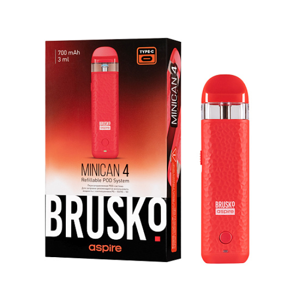 POD-система Brusko Minican 4 Красный в Иркутске
