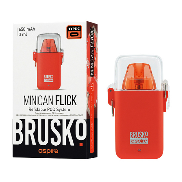 POD-система Brusko Minican Flick Красный в Иркутске