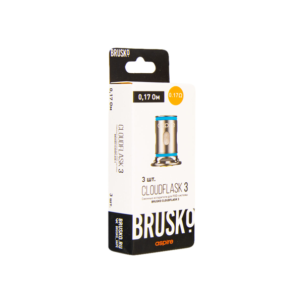 Испаритель Brusko Cloudflask 3 0.17 Ом 3 шт в Иркутске