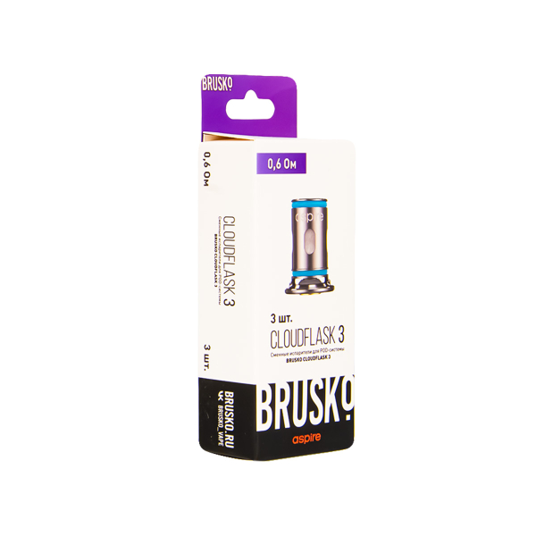 Испаритель Brusko Cloudflask 3 0.6 Ом 3 шт в Иркутске
