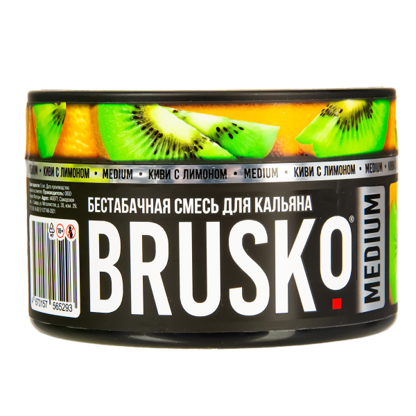Бестабачная смесь Brusko Medium Киви С Лимоном 250 грамм в Иркутске