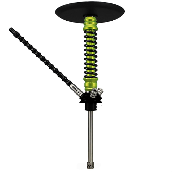 Кальян Mamay Customs V3  Coilovers Mini Салатовый Лак Черный в Иркутске