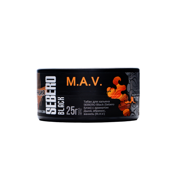 Табак Sebero Black Black M.a.v. 25 грамм в Иркутске