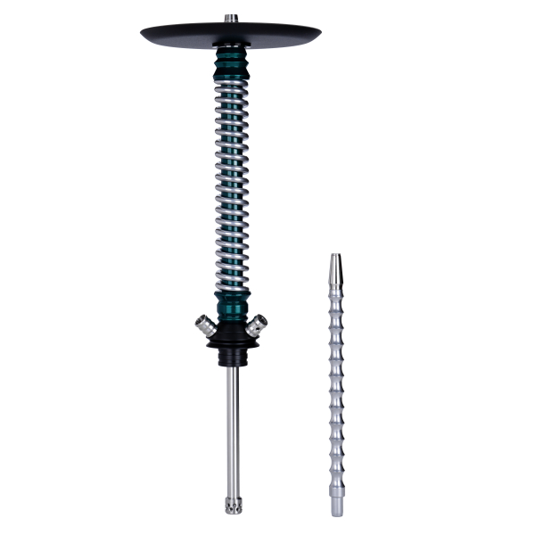 Кальян Mamay Customs Coilovers Зелёный Лак Хром в Иркутске