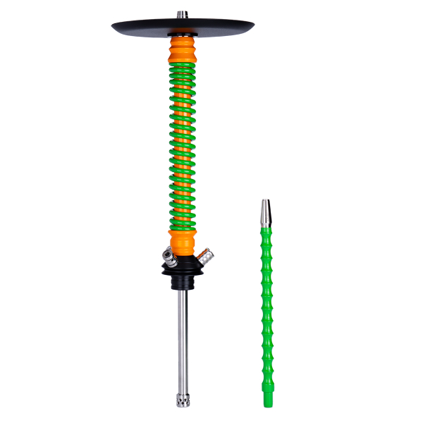 Кальян Mamay Customs Coilovers Оранжево Салатовый в Иркутске