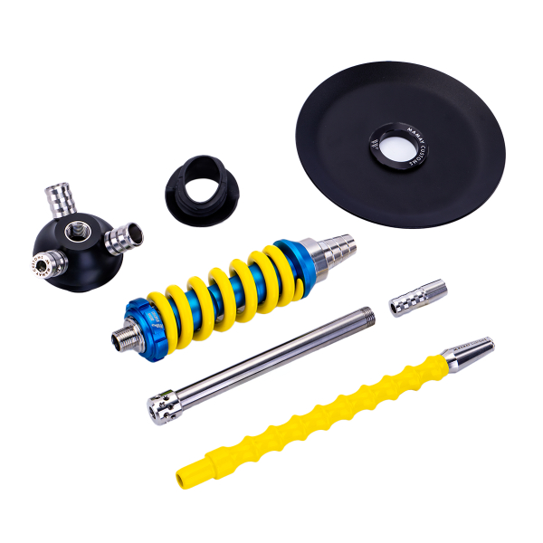 Кальян Mamay Customs Coilover Micro Голубой Жёлтый в Иркутске