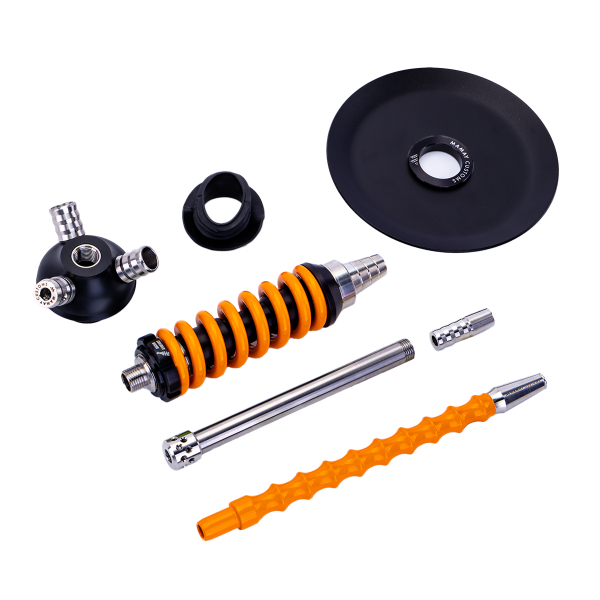 Кальян Mamay Customs Coilover Micro Чёрно Оранжевый в Иркутске