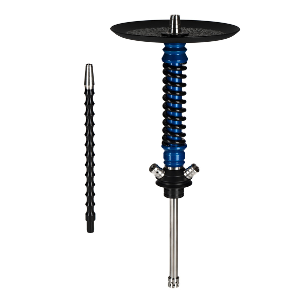 Кальян Mamay Customs Coilovers Mini Голубой Лак Черный Грав. Калиграфия в Иркутске
