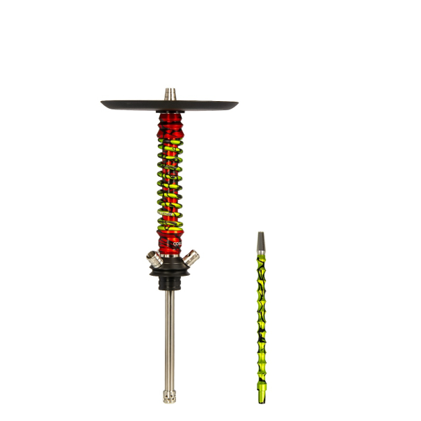 Кальян Mamay Customs Coilovers Mini Красный Сплеш Салатовый Сплеш в Иркутске