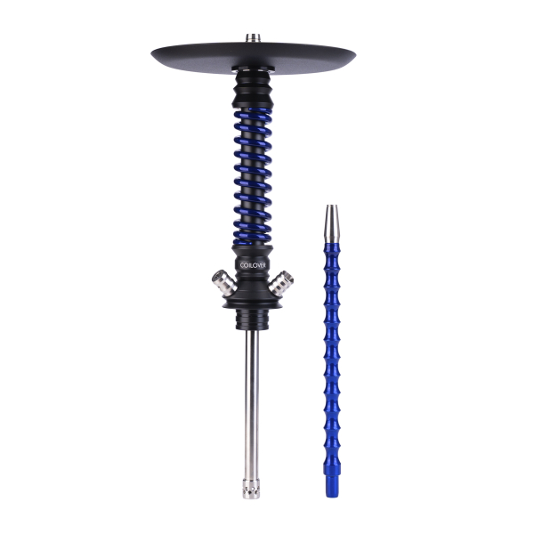 Кальян Mamay Customs Coilovers Mini Чёрно Синий Лак в Иркутске