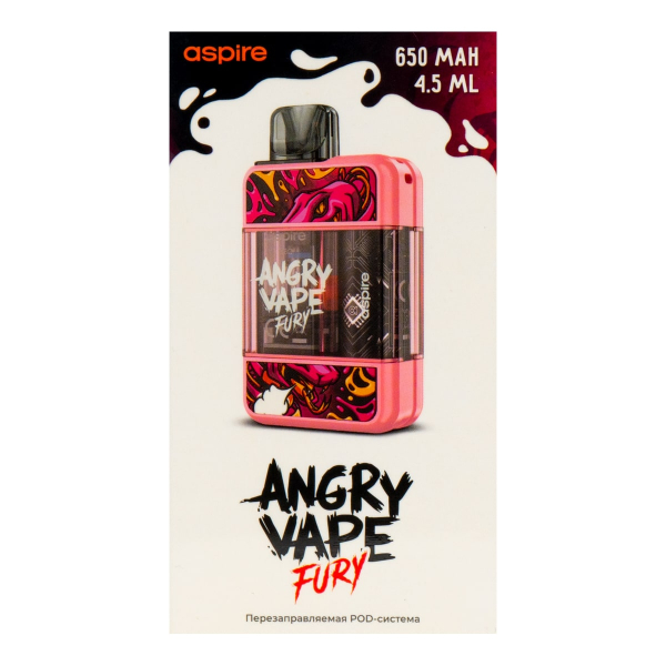 POD-система Brusko Angry Vape Fury 650 Mah Розовый в Иркутске