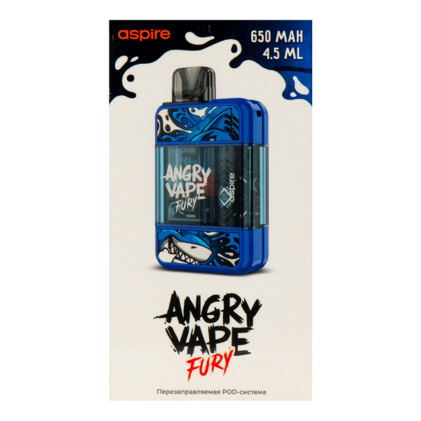 POD-система Brusko Angry Vape Fury 650 Mah Синий в Иркутске