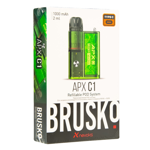 POD-система Brusko Apx C1 Зелёный Папоротник в Иркутске