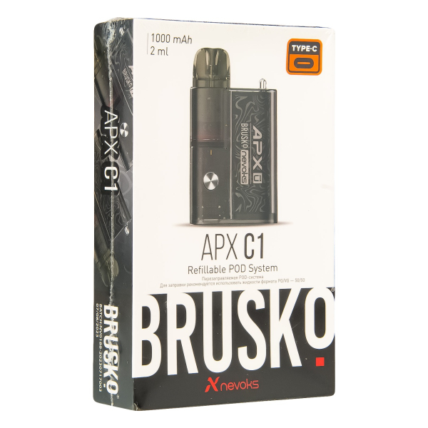POD-система Brusko Apx C1 Чёрный Шёлк в Иркутске