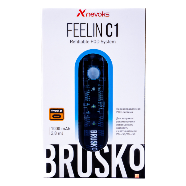 POD-система Brusko Feelin C1 Голубой в Иркутске