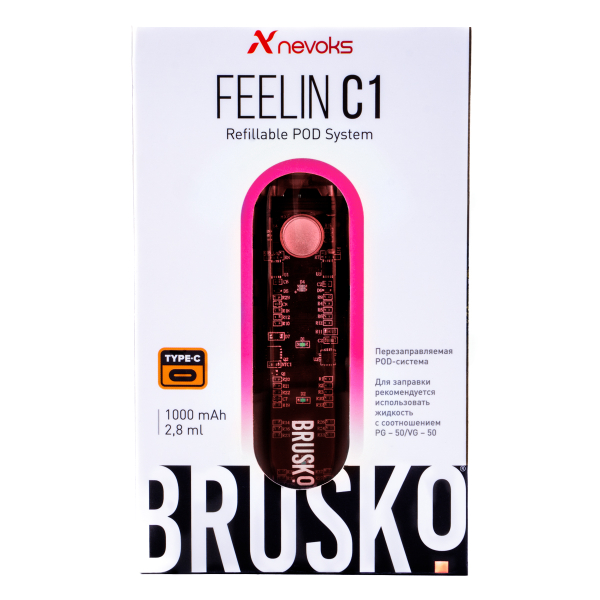 POD-система Brusko Feelin C1 Розовый в Иркутске