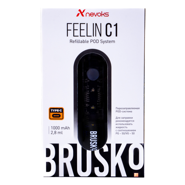 POD-система Brusko Feelin C1 Черный в Иркутске
