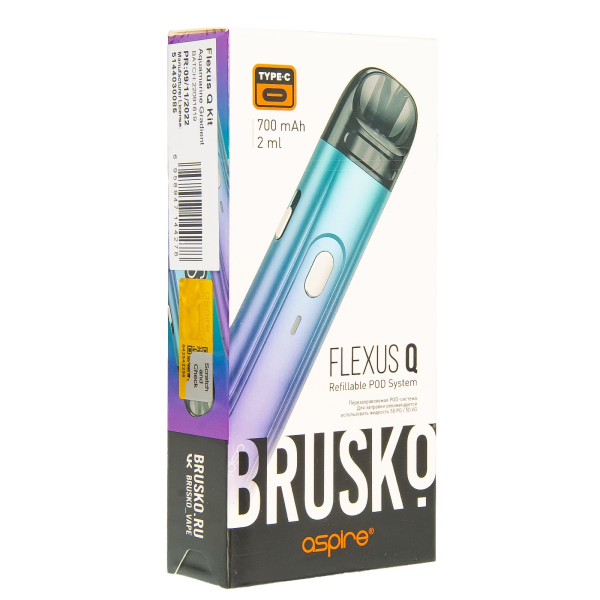 POD-система Brusko Flexus Q Бирюзовый Градиент в Иркутске