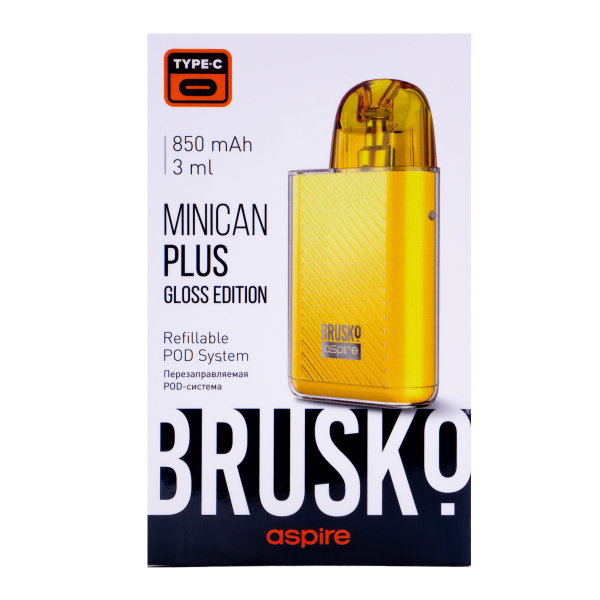 POD-система Brusko Minican Plus Gloss Edition Жёлтый в Иркутске
