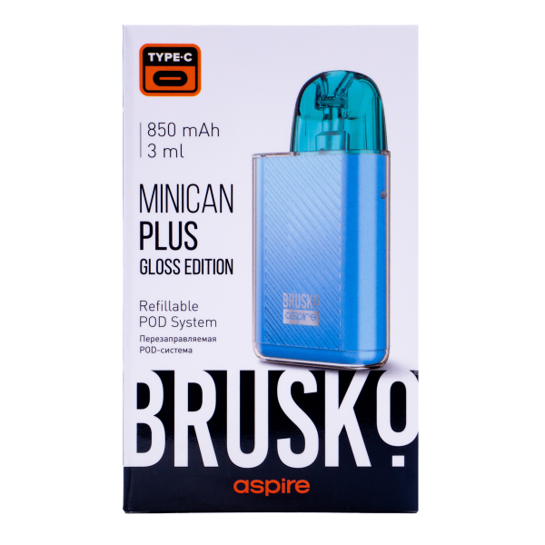 POD-система Brusko Minican Plus Gloss Edition Синий в Иркутске