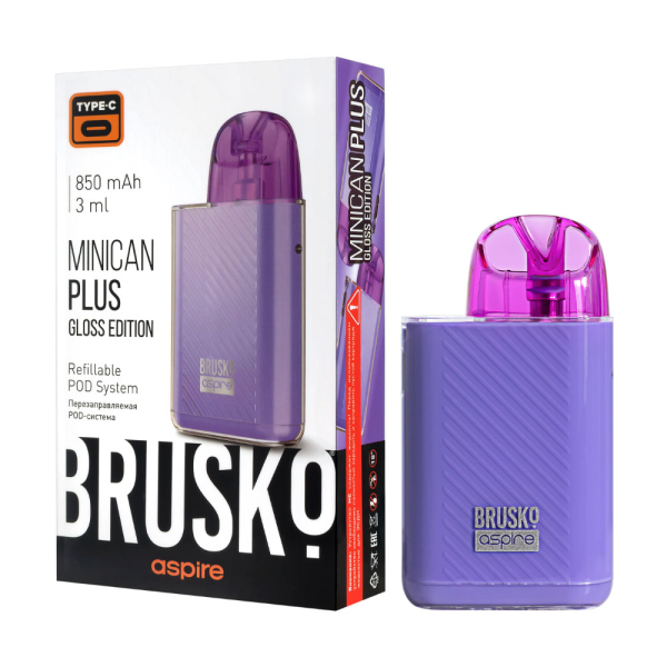 POD-система Brusko Minican Plus Gloss Edition Фиолетовый в Иркутске