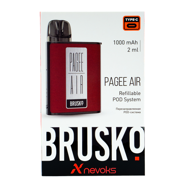 POD-система Brusko Pagee Air Crimson Red Красный в Иркутске
