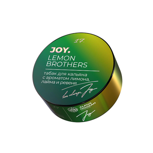 Табак Joy Lemon Brothers Лимон Лайм И Ревень 25 грамм в Иркутске