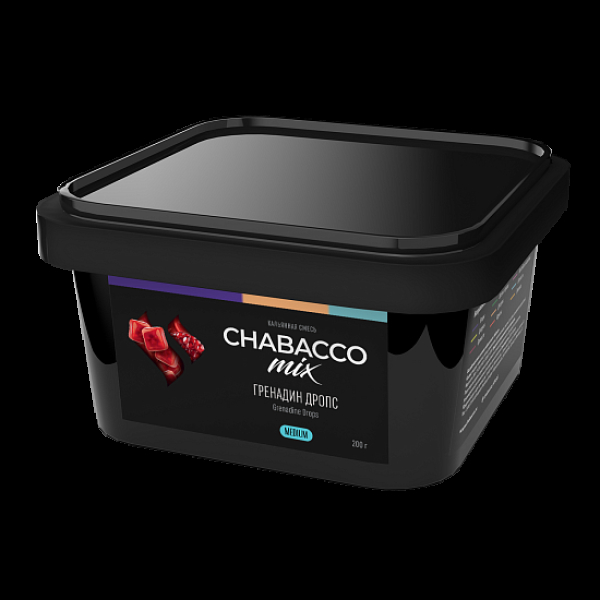 Бестабачная смесь Chabacco Mix Grenadine Drops Гренадин Дропс  Medium 200 грамм в Иркутске