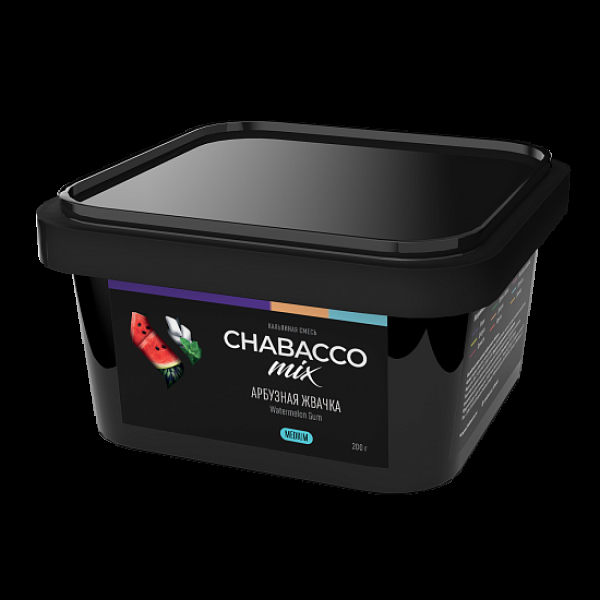 Бестабачная смесь Chabacco Mix Watermelon Gum Арбузная Жвачка  Medium 200 грамм в Иркутске