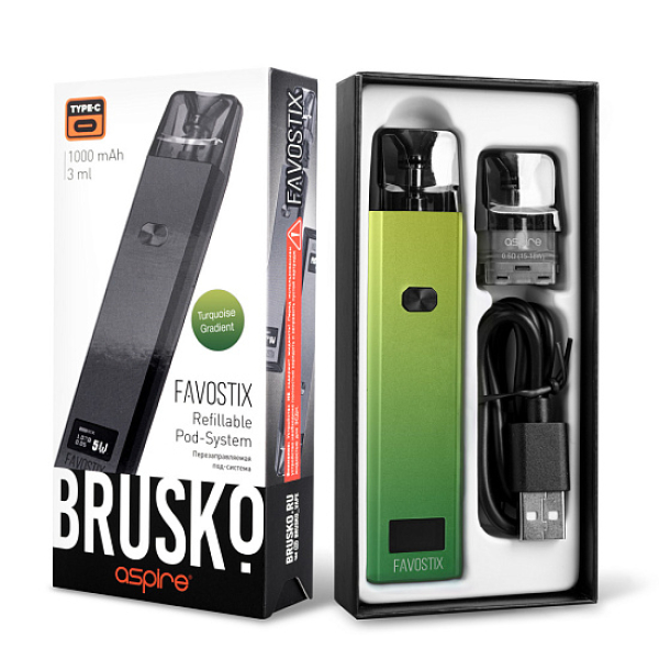 POD-система Brusko Favostix      Зеленый Градиент в Иркутске