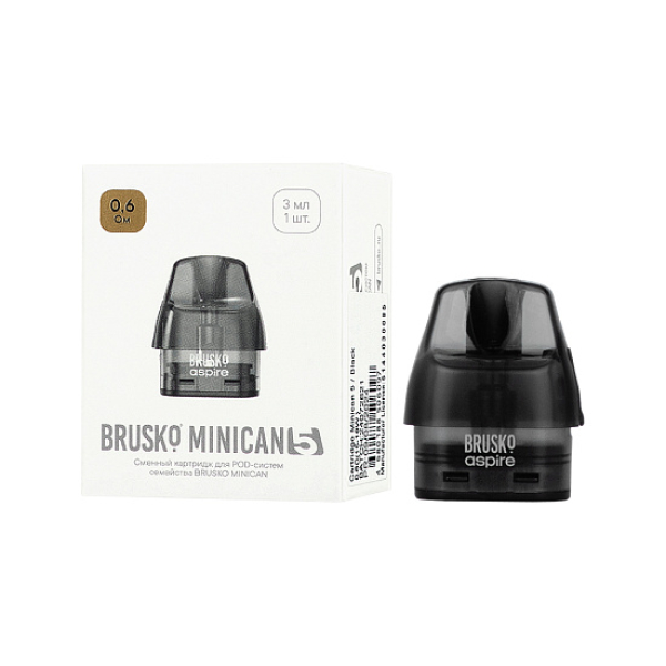 Сменный картридж Brusko Minican 5 0.6 Ом (3 мл, 1 шт.) в Иркутске