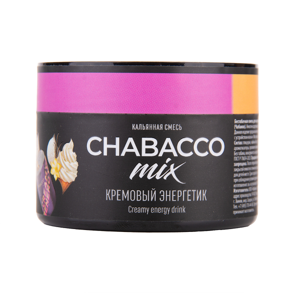 Бестабачная смесь Chabacco Mix Medium Creamy Energy Drink 40 грамм в Иркутске