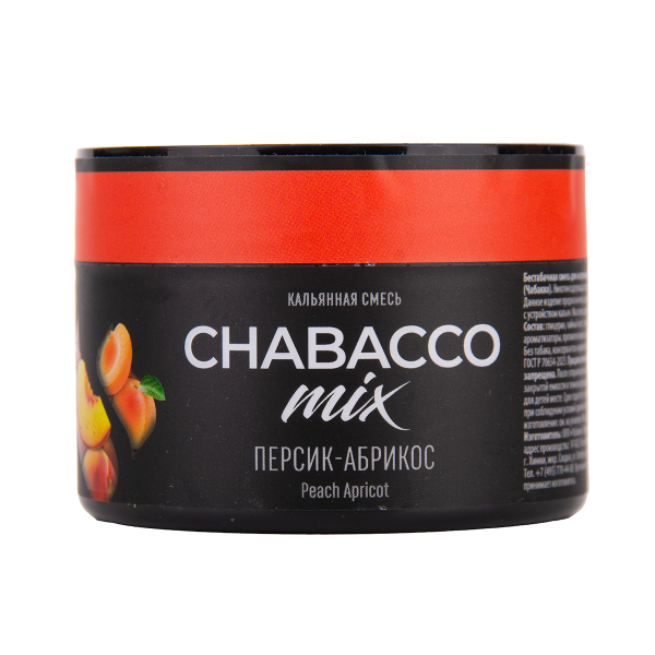 Бестабачная смесь Chabacco Mix Medium Peach Apricot 40 грамм в Иркутске